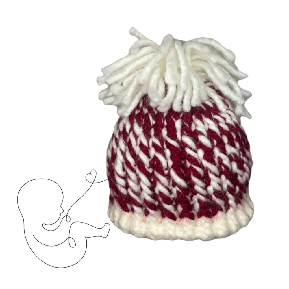 Infant Newborn Handmade Knit Hat/Toque